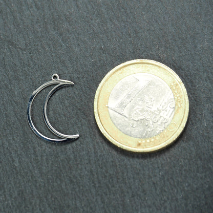 Anhänger Mond, Edelstahl 304, 11167