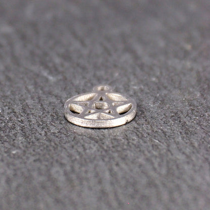 2 Anhänger Pentagramm, Edelstahl 304L, 11177