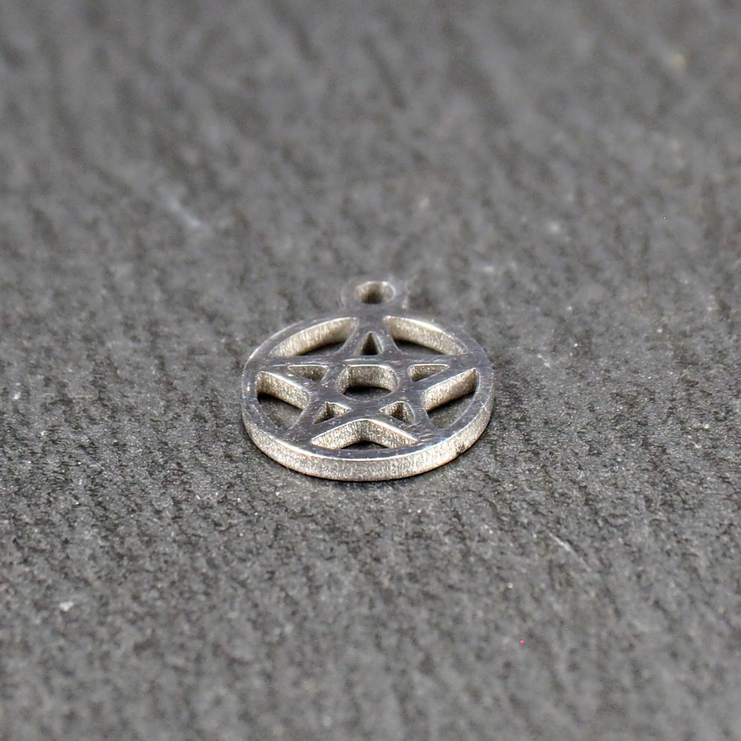 2 Anhänger Pentagramm, Edelstahl 304L, 11177