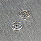 2 Anhänger Pentagramm, Edelstahl 304L, 11177
