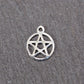 2 Anhänger Pentagramm, Edelstahl 304L, 11177