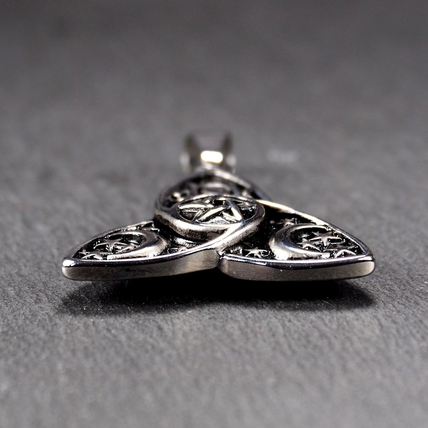 Anhänger Triquetra Pentagramm Sonne Mond Sterne, Edelstahl 304L, 11220