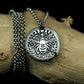 Anhänger Biene und Mondphasen, 925 Sterling Silber, 40156