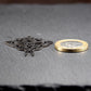 Anhänger Motte mit Mondphasen, Edelstahl 304, glänzend silberfarben, 11251