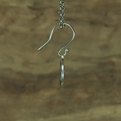 Ohrringe, Ohrhänger, floral, boho, recyceltes 925 Sterling Silber, 40118