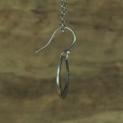 Ohrringe, Ohrhänger, floral, boho, recyceltes 925 Sterling Silber, 40114