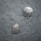 2 Anhänger Sanddollar, antik silberfarben, 10071