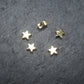 2 Anhänger kleiner Stern, Gold, 10387