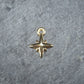 2 kleine Anhänger Stern, goldfarben, 10380