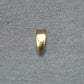 2 Anhängerösen, schlicht, Messing, 24 K vergoldet, Anhängerschlaufe, 10650
