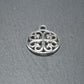 5 Anhänger filigranes Ornament, antik silberfarben, 10581