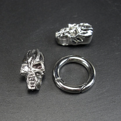 Verschluss, Endkappe, Totenköpfe, Totenkopf, Skull, Schädel, Verbinder, 10302