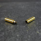 Verschluss, Bajonettverschluss, chirurgischer Edelstahl, goldfarben für 2 mm Band, 10292