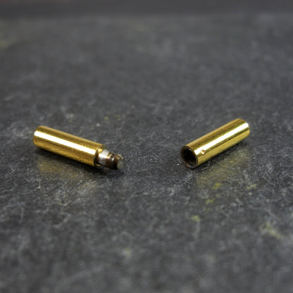 Verschluss, Bajonettverschluss, chirurgischer Edelstahl, goldfarben für 2 mm Band, 10292