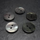 5 Perlmutt Knöpfe, 13 mm, Muschel, 10149