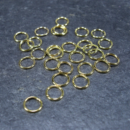200 Binderinge 8 mm, goldfarben, 10114