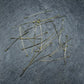 40 Kugelstifte 40 mm, goldfarben, 10157