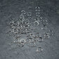 200 Binderinge 6 mm, platinfarben, 10125