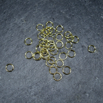 200 Binderinge 6 mm, goldfarben, 10116