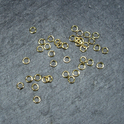 200 Binderinge 4 mm, goldfarben, 10128
