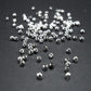 50 kleine Perlen 2,5 mm, silberfarben, 10240
