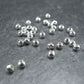 50 kleine Perlen 3mm, silberfarben, 10225
