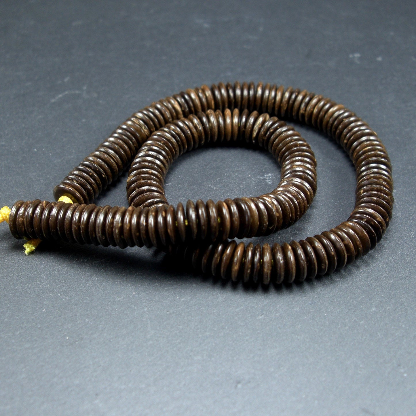 1 Strang Kokos Perlen, 8 mm, ca. 160 Stück, Armband selber machen, 10211