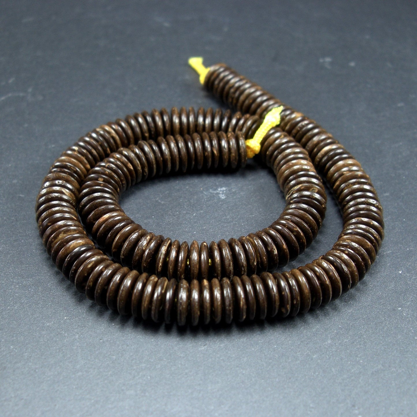 1 Strang Kokos Perlen, 8 mm, ca. 160 Stück, Armband selber machen, 10211