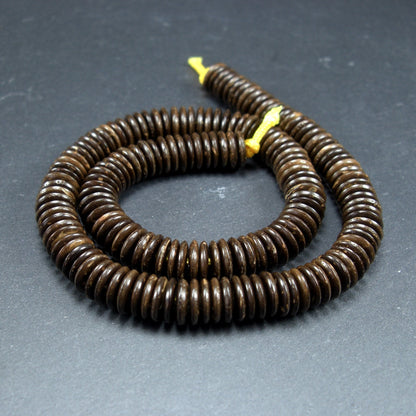 1 Strang Kokos Perlen, 8 mm, ca. 160 Stück, Armband selber machen, 10211