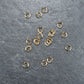 50 Binderinge 4 mm, Edelstahl, goldfarben, 10112