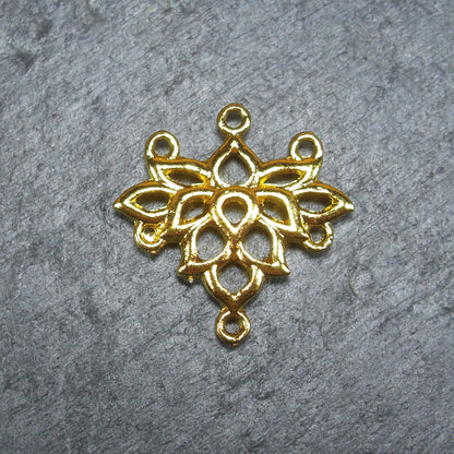 2 Chandelier Verbinder Lotos, goldfarben, 10264