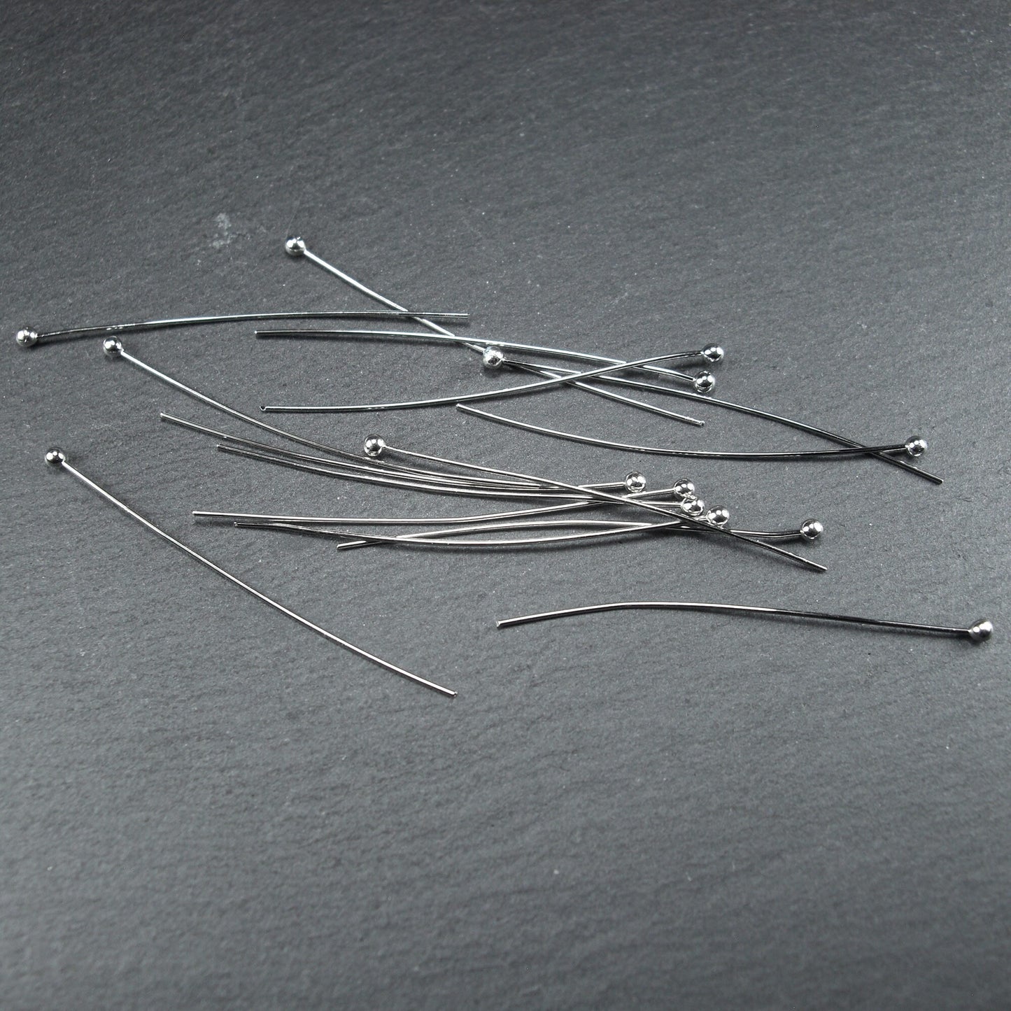 40 Kugelstifte 40 mm, platinfarben, 10381