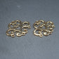 2 Chandelier Verbinder, Messing, 24 Karat vergoldet, 10398