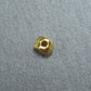 50 mini Perlen Herz, antik goldfarben, 10417