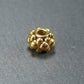 10 Spacer Perlen 7 mm, Blüten, goldfarben, 10465