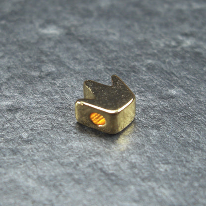 5 kleine Perlen Krone, goldfarben, 10516