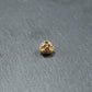 2 zauberhafte Lotos Perlen, 6 x 5 mm, 24 K Gold, 10453