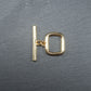 Knebel Verschluss, schlicht, 1 Satz für Armband, Halskette, Messing, 24 Karat vergoldet, Verschluss, 10452
