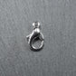 20 Karabiner 10 x 6 mm, platinfarben, Verschluss, 10502