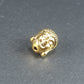 5 Perlen Buddha, Buddhakopf, goldfarben, 10472