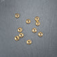 10 Spacer Perlen Rondell, antik goldfarben, 10490