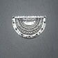 2 Verbinder/Chandeliers Halbkreis, Ethno, antik silber, 10520