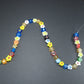 Millefiori Glas Perlen, Blütenform, 9 mm, 1 Strang mit ca. 50 Perlen, 10519