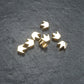 5 kleine Perlen Krone, goldfarben, 10516