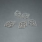 5 Verbinder filigranes Ornament, antik silberfarben, 10475