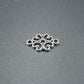 5 Verbinder filigranes Ornament, antik silberfarben, 10475