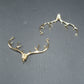 Verbinder, Geweih, Messing, 24 Karat vergoldet, 10477