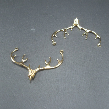Verbinder, Geweih, Messing, 24 Karat vergoldet, 10477