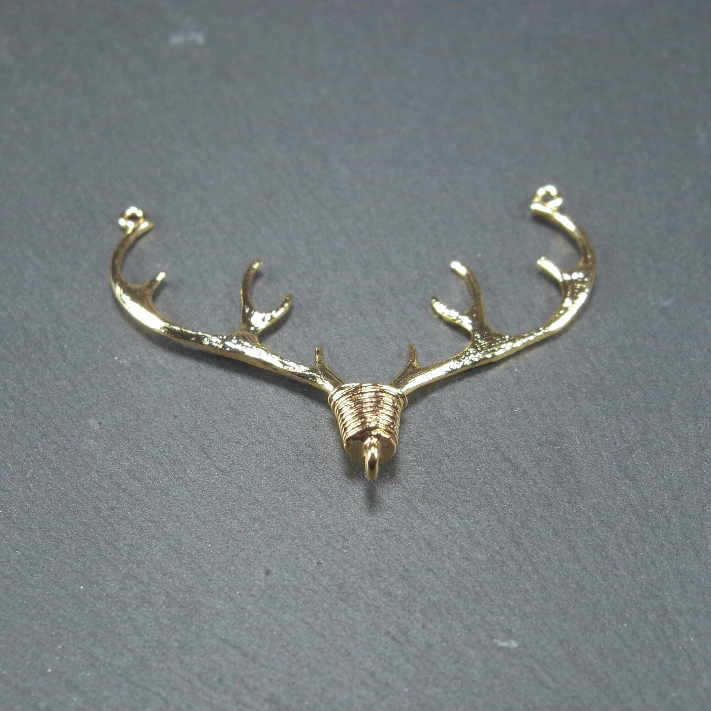 Verbinder, Geweih, Messing, 24 Karat vergoldet, 10477