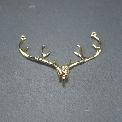 Verbinder, Geweih, Messing, 24 Karat vergoldet, 10477
